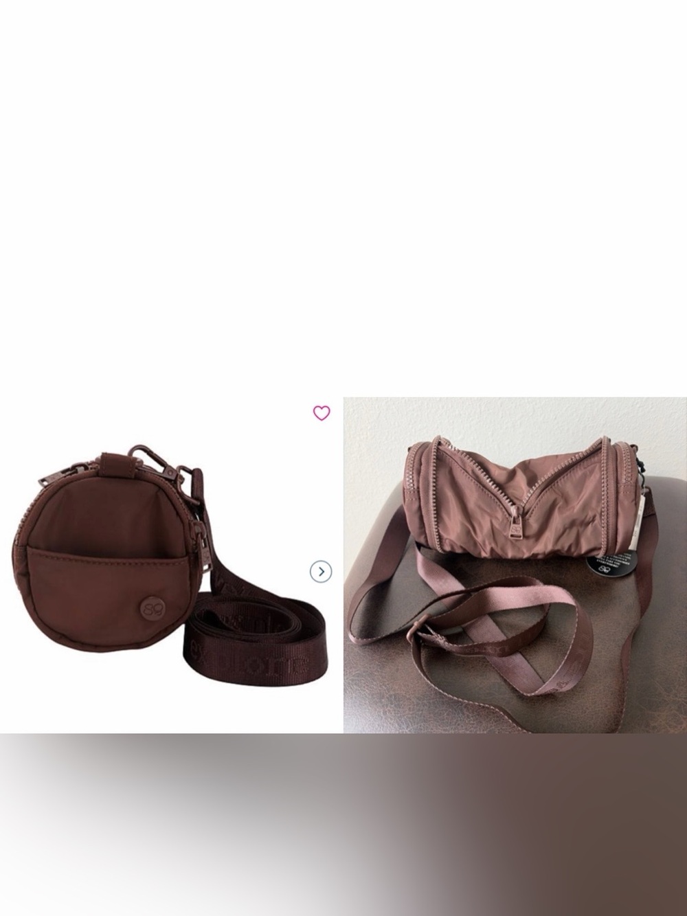 Samantha Brown Convertible Bag Charm Crossbody Bag Chocolate NWT